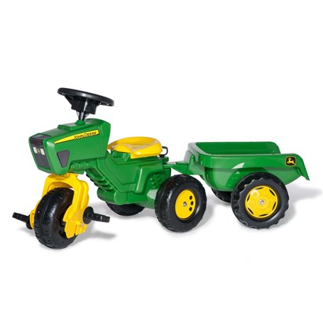 Rolly Toys Tracteur a Pedale + Remorque rollyTrac John Deere