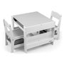 Ensemble table et chaises - SVEN - blanc