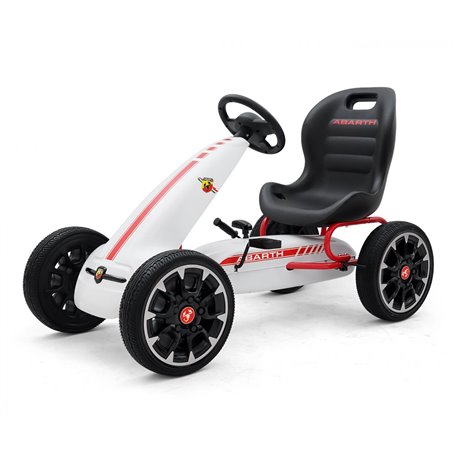 Kart à pédales Pedal Go-kart Abarth White