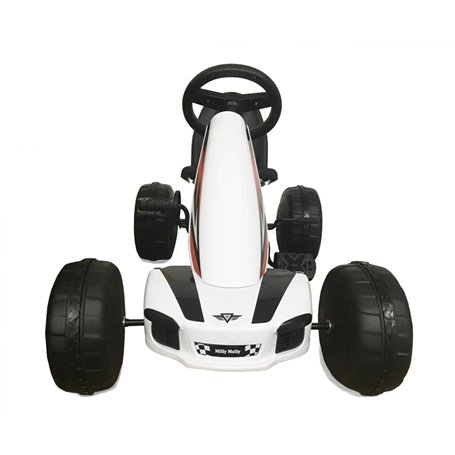 Kart à pédales Viper blanc