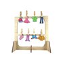 Puzzle cerveau gauche avec clips - Linge suspendu