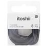 Itoshii pack 3 cordons 28cm  noir