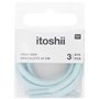 Itoshii pack 3 cordons 28cm  bleu