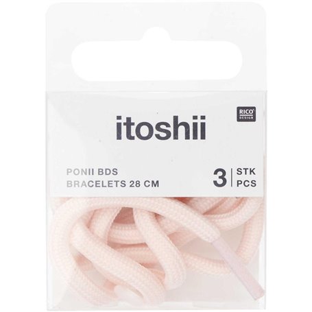 Itoshii pack 3 cordons 28cm rose