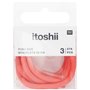 Itoshii pack 3 cordons 28cm rose fluo