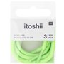 Itoshii pack 3 cordons 28cm vert fluo