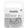 Itoshii pack 2 cordons 2 tailles argente