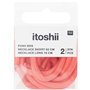 Itoshii pack 2 cordons 2 tailles rose fluo