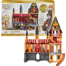 Wizarding World HARRY POTTER - CHÂTEAU DE POUDLARD MAGICAL MINIS - Château Poudlard Avec Effets Sonores et Lumineux - Figurine H