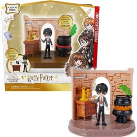 Wizarding World HARRY POTTER - PLAYSET COURS DE POTION - Coffret Univers Magique Cours De Potion Avec 1 Figurine Articulée Harry