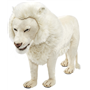 Hansa peluche Geante Lion Blanc 4 pattes 140 cm L