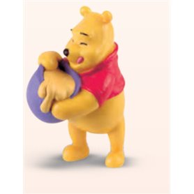 Figurine Winnie l'ourson avec son pot de miel