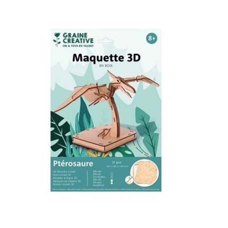 Maquette en bois 3D Pterosaure