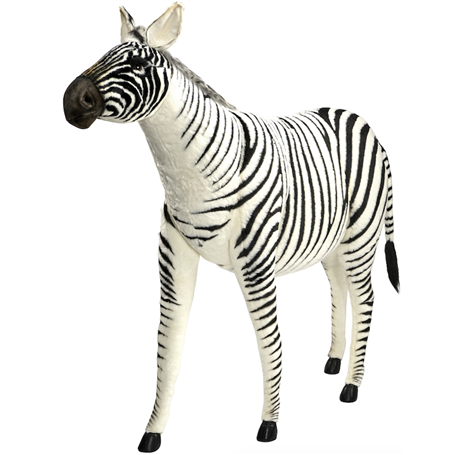 Hansa Peluche Geante Zebre jacquard 160 cm H