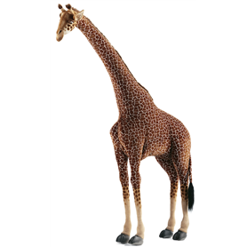 Hansa Peluche Geante Girafe 165 cm  en tissus jacquard