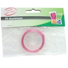 Fil aluminium Rose 0.6mm  - 10M