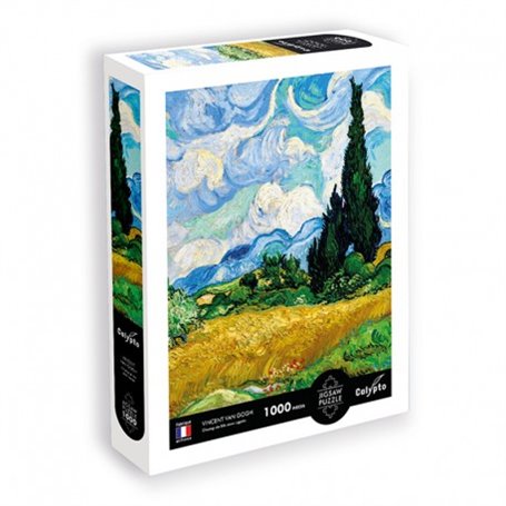 Puzzle Vincent Van Gogh - 1000 pieces - champ de ble avec cypres