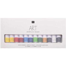 Peinture Art Acrylic Set classique 12 couleurs