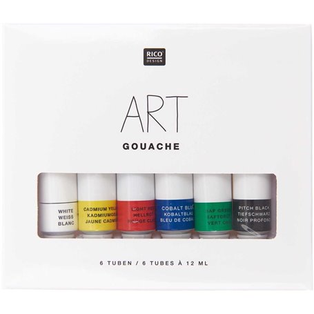 set de 6 tubes de gouache