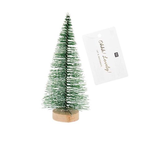 Sapin de noel mini vert 7x16cm