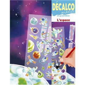 Decalcomanies theme Espace