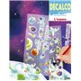 Decalcomanies theme Espace