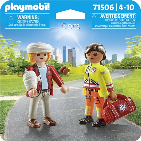 71506 - Playmobil - Secouriste avec blessé