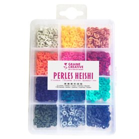 Boite de perles Heishi Vif