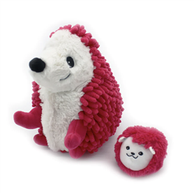 Peluche Ptipotos-herisson maman bebe betterave