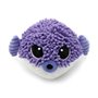 Peluche Gobetou le poisson globe maman et son bébé Violet Les Ptipotos