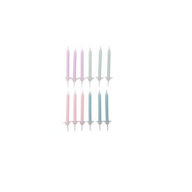 Kit bougies couleur pastel 24 pcs