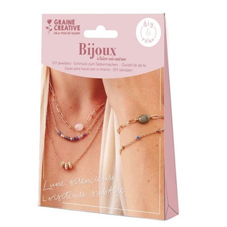 Coffret creatif bijoux chaines - Kit bijoux pierres