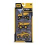 Pack de 3 engins de chantier en metal- betonniere