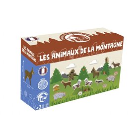 Les animaux de la montagne en bois