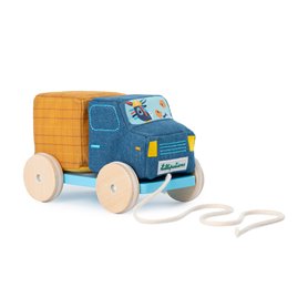 Camion toupie a tirer - Bois et tissu