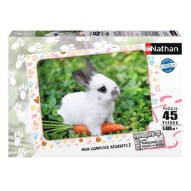 Nathan Puzzle 45 p - Petit lapin et sa carotte