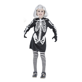 costume halloween squelette 10/12 ans