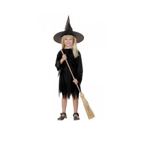 Costume de sorciere couleur noire 7-9 ans