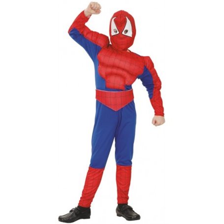 Costume super araignee musclee 4-6 ans