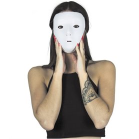 Masque blanc a peindre - 1 piece