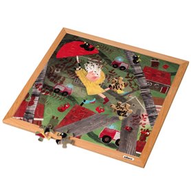 Puzzle en Bois - Puzzle de météo extrême - tempete (81) - jeu Montessori