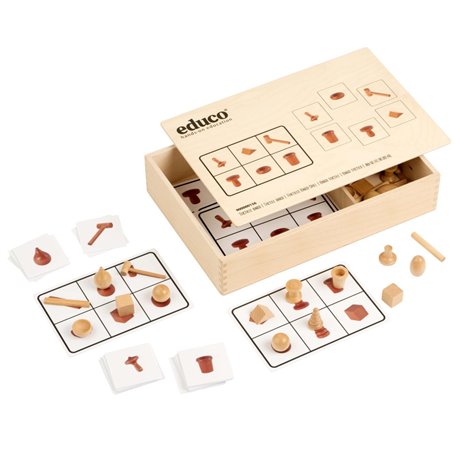 Apprendre Les Mathématiques - Bingo tactile - jeu Montessori