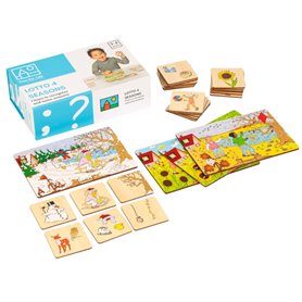 Tri des saisons - Loto linguistique  4 saisons - jeu Montessori