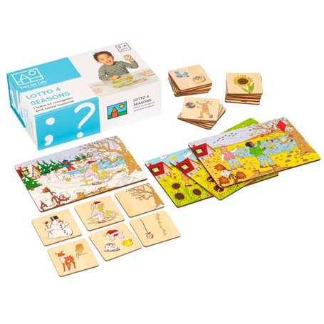 Tri des saisons - Loto linguistique  4 saisons - jeu Montessori