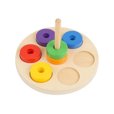 Formes et couleurs - Empilez les disques - jeu Montessori