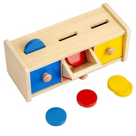 Jeu de formes et couleurs - Placez le disque - jeu Montessori