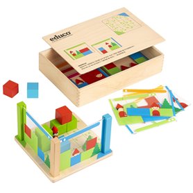 Apprendre les mathématiques - Bâtir avec des vues différentes - jeu Montessori