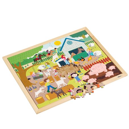 Puzzle en Bois - Puzzle Together - au zoo pour enfants - jeu Montessori