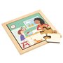 Puzzle en Bois - Puzzle pour tout-petit - dans la cuisine - jeu Montessori