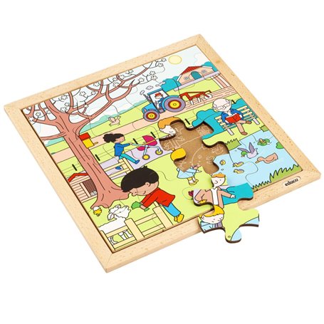 Puzzle en Bois - Seasons Puzzle - printemps - jeu Montessori